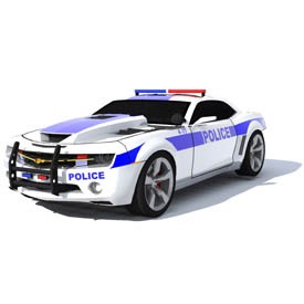 Chevrolet Camaro Police 3D Object | FREE Artlantis Objects Download